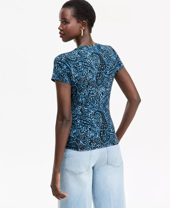 Women's Printed Short-Sleeve Crew T-Shirt - thumbnail 10