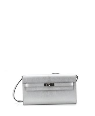Kelly To Go Wallet Metallic Chevre Chamkilight
