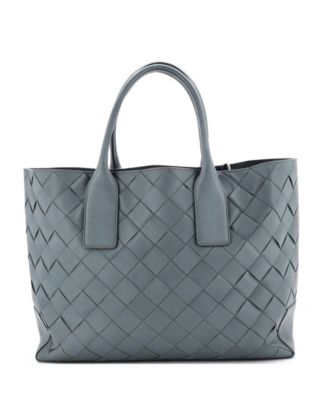 Open Tote Maxi Intrecciato Leather