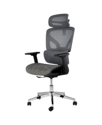 Ergonomic High-Back Mesh Office Chair with 4D Armrests, Lumbar Support, Headrest, Seat Depth Adjustment, Tilt Lock
