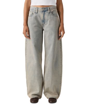 Women's Mid-Rise Middy Balloon Jeans