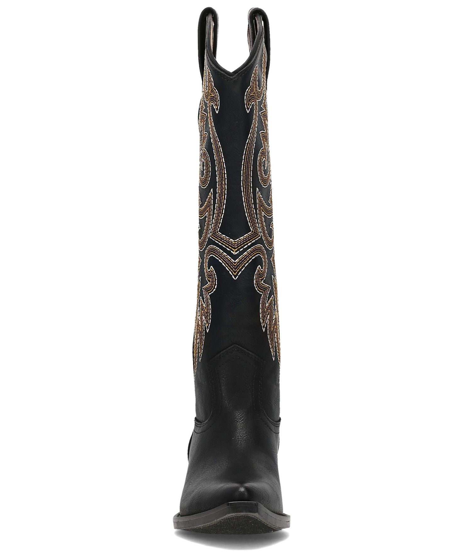 Женские ботинки Frye and Co. Irlene Deco Stitch Knee High Western, цвет: Чёрный — фото 7