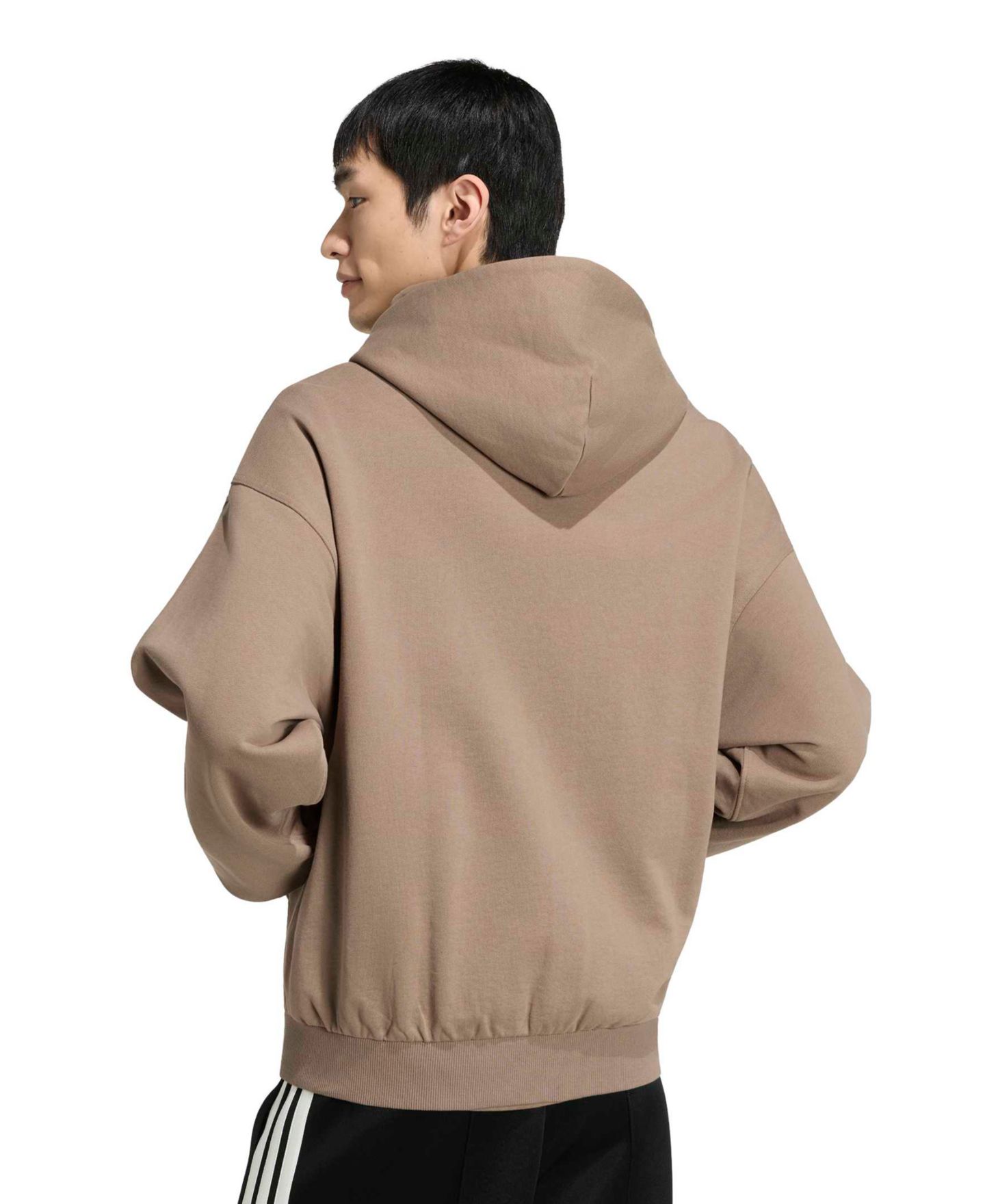 Мужские куртки adidas Kit Small Logo Full-Zip Hooded, цвет: Хаки — фото 3