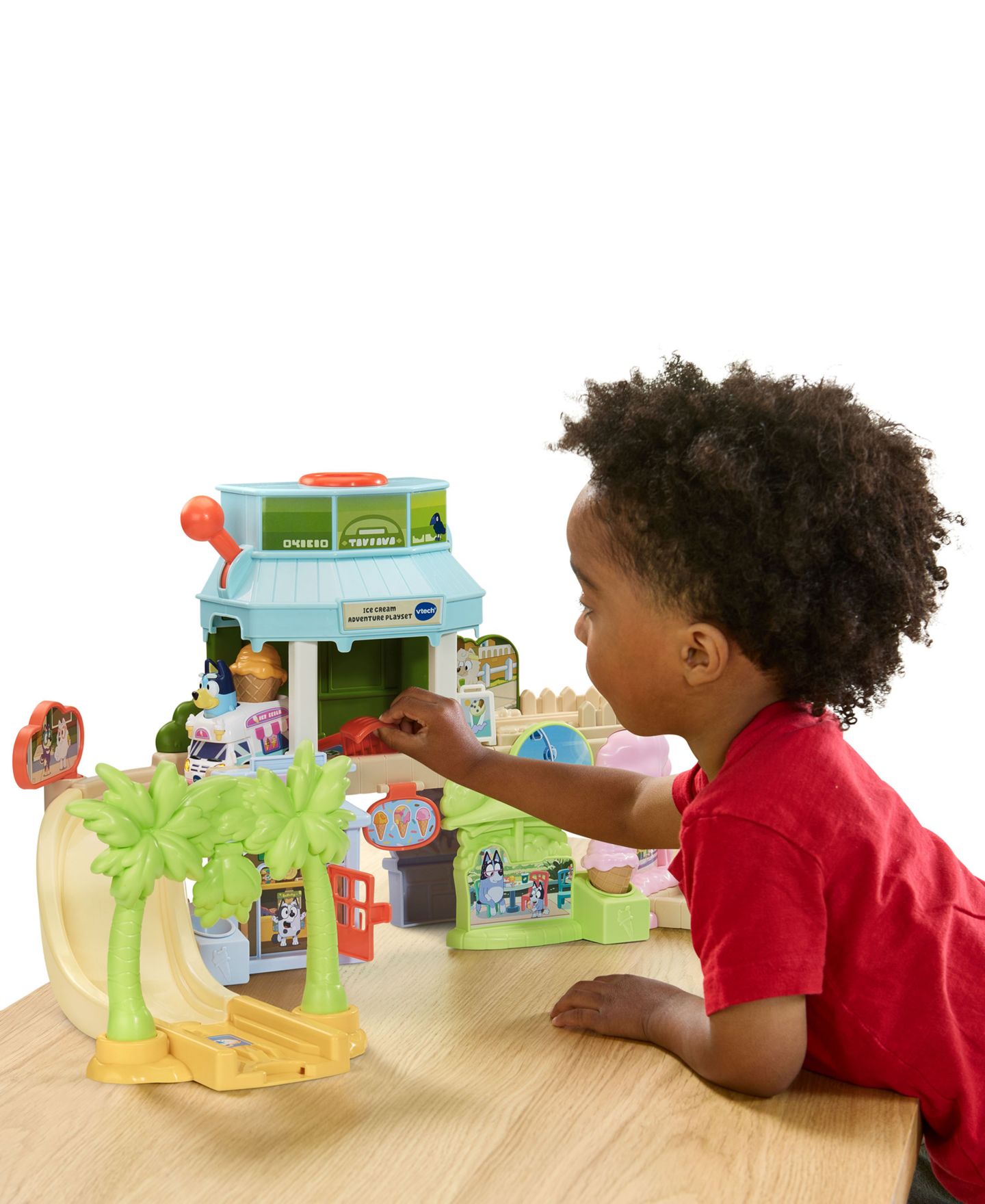 Детские игрушки Bluey Ice Cream Adventure Playset Interactive Pretend Play Track Set — фото 6