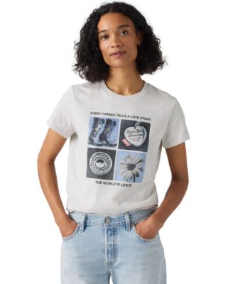 Women's Perfect Graphic Logo Cotton T-Shirt