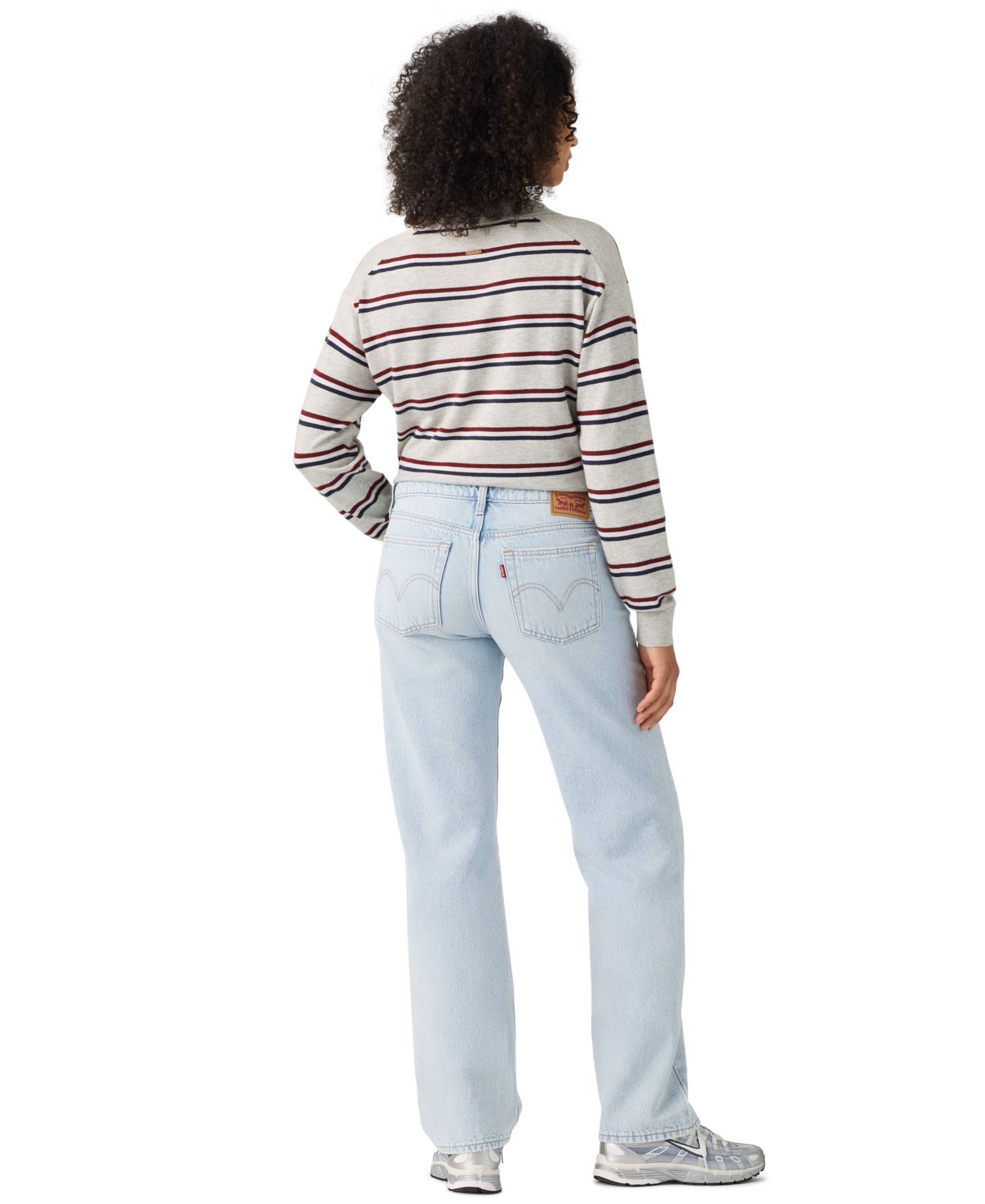 Женские джинсы Levi's Superlow Straight, цвет: Abraided Art — фото 5