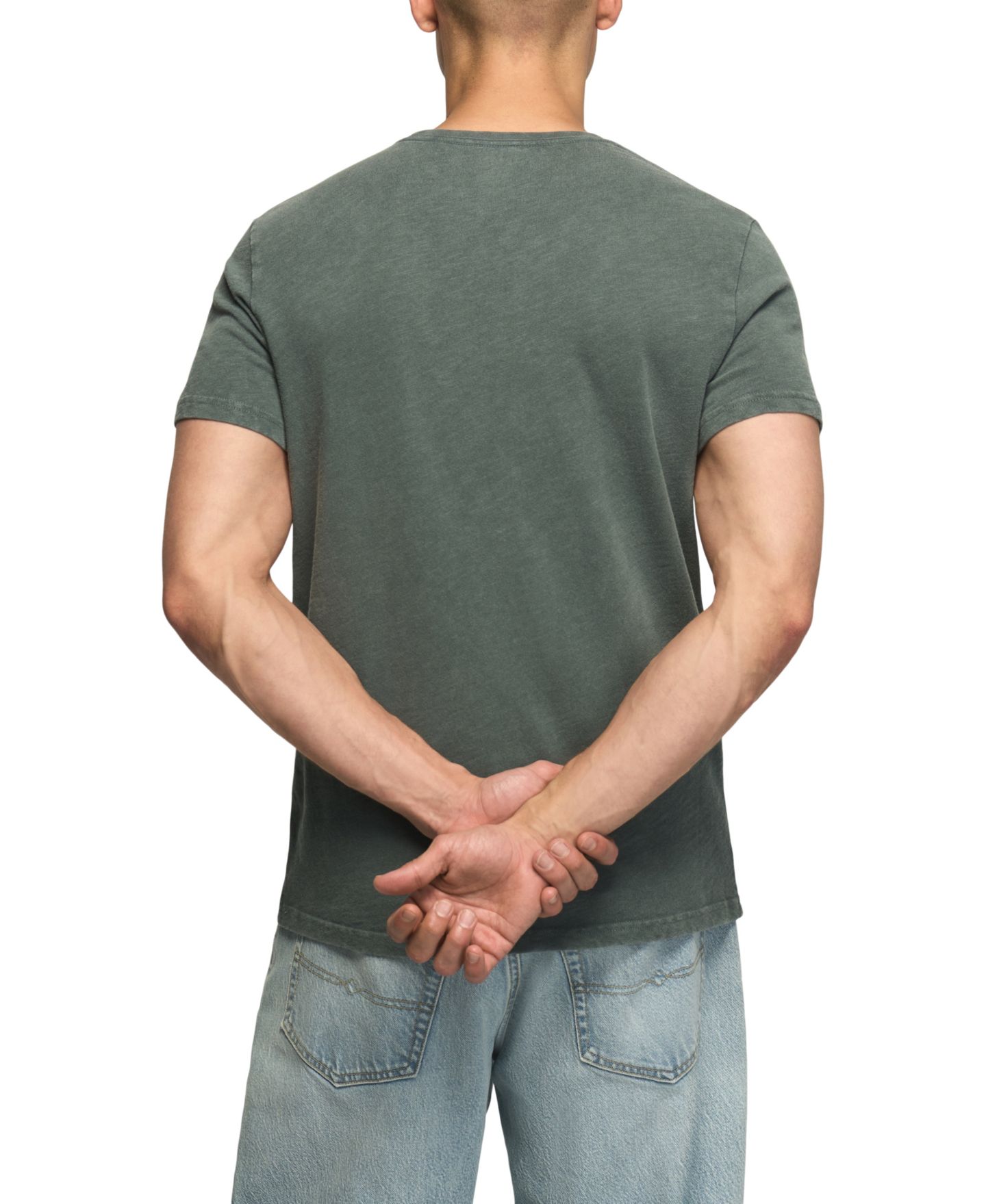 Мужская футболка Lucky Brand Lucky Bowl Champs Graphic, цвет: Оливковый — фото 4