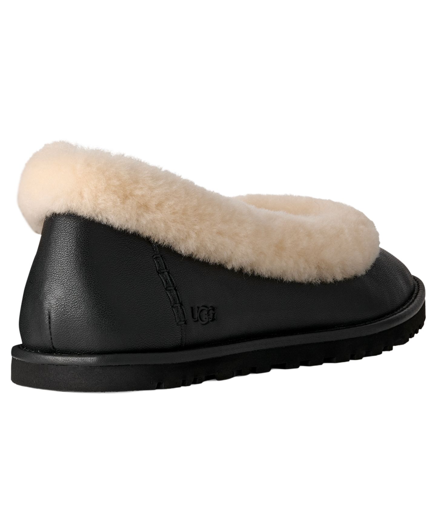 UGG® Женские балетки UGG Zora с круглым носом, цвет: Чёрный — фото 3