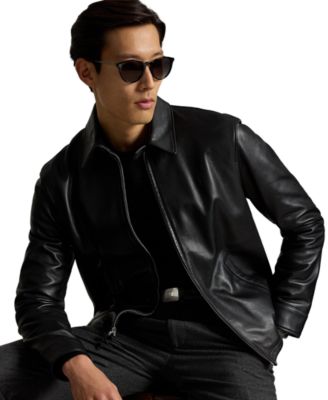 Polo Ralph Lauren Men's Leather Jacket - Macy's