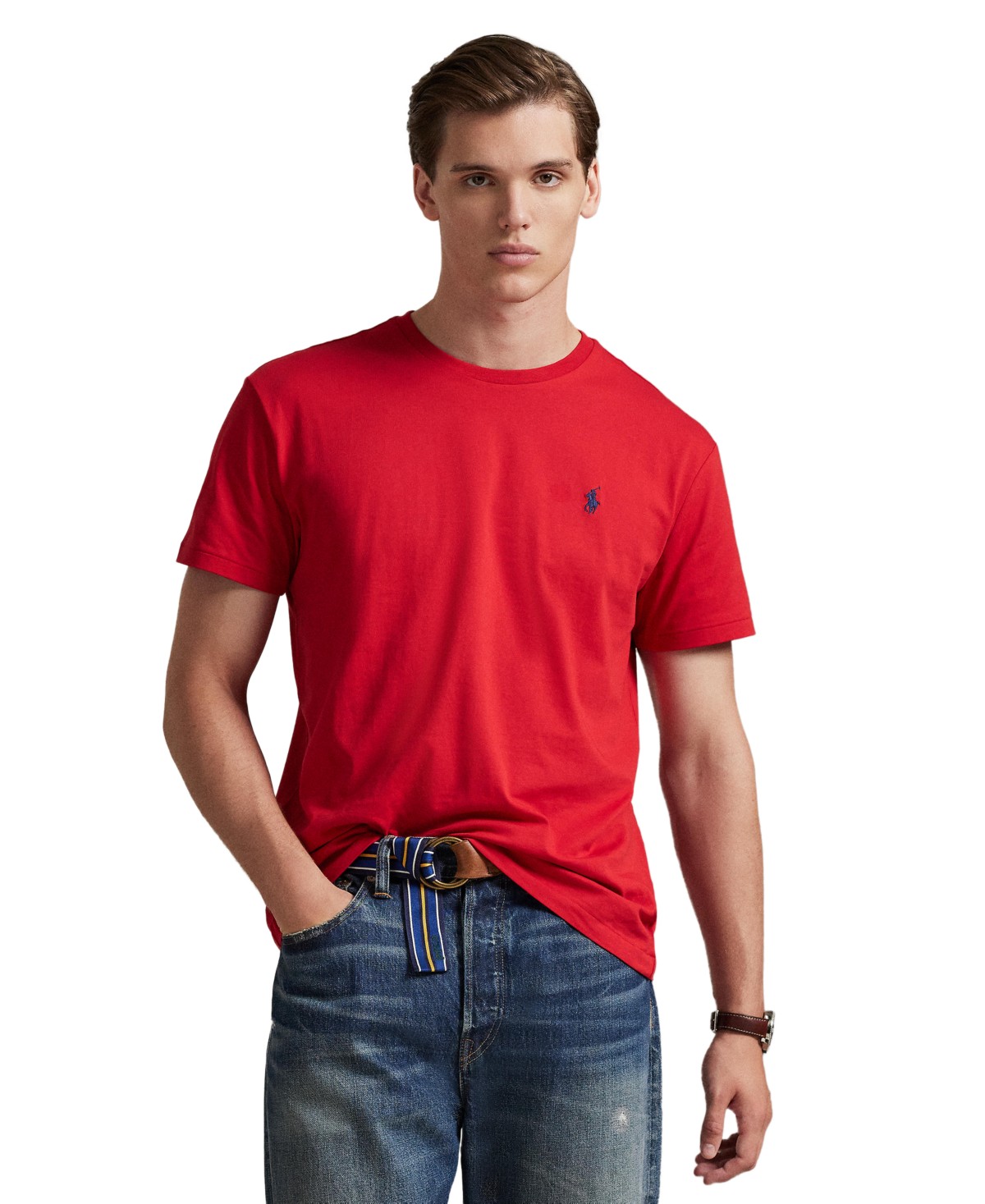 Мужские футболки Polo Ralph Lauren Men's Classic-Fit Crewneck T-Shirt — фото 10