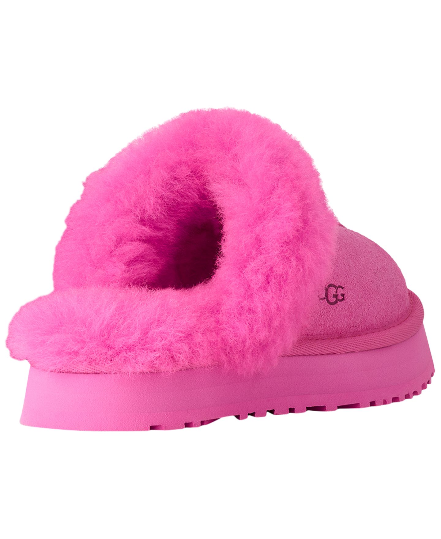 Тапочки UGG® Round Toe Disquette Slippers для девочек, цвет: Яркий фуксия — фото 3
