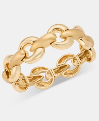 Puffy Interlocking Link Stretch Bracelet