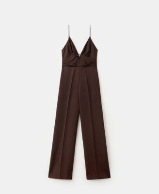Women's V-Neck Long Jumpsuit