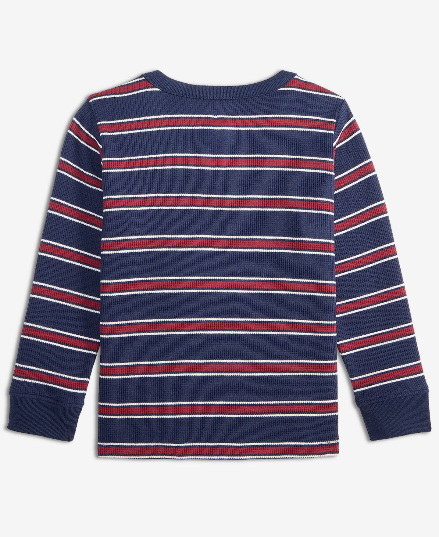 Рубашка Epic Threads Striped Henley Thermal Shirt для мальчиков-малышей, цвет: Тёмно-синий — фото 2