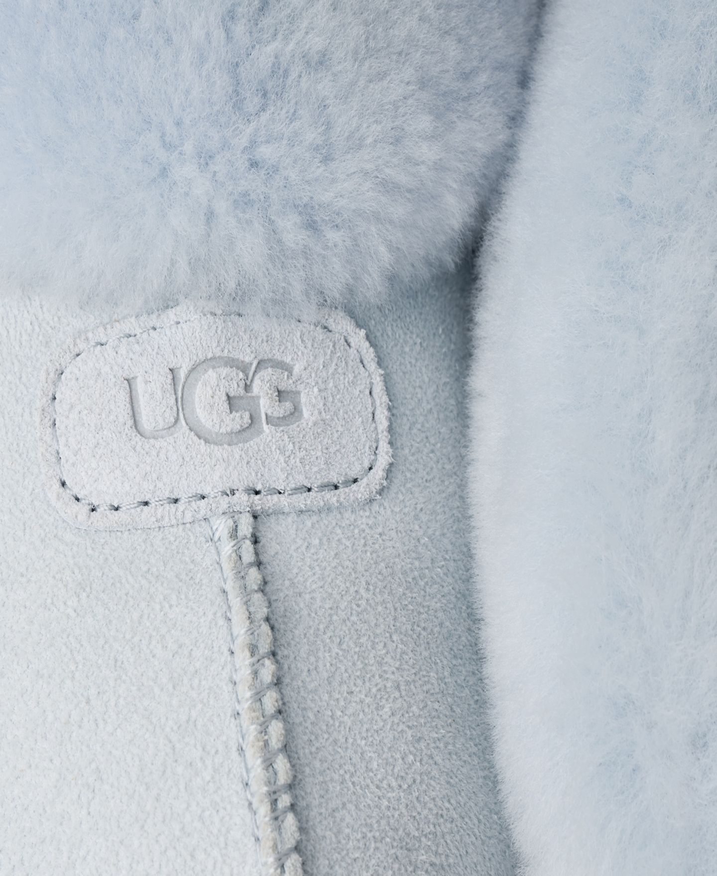Женские тапочки UGG Coquette Slip-On Slide, цвет: Небесно-голубой — фото 7