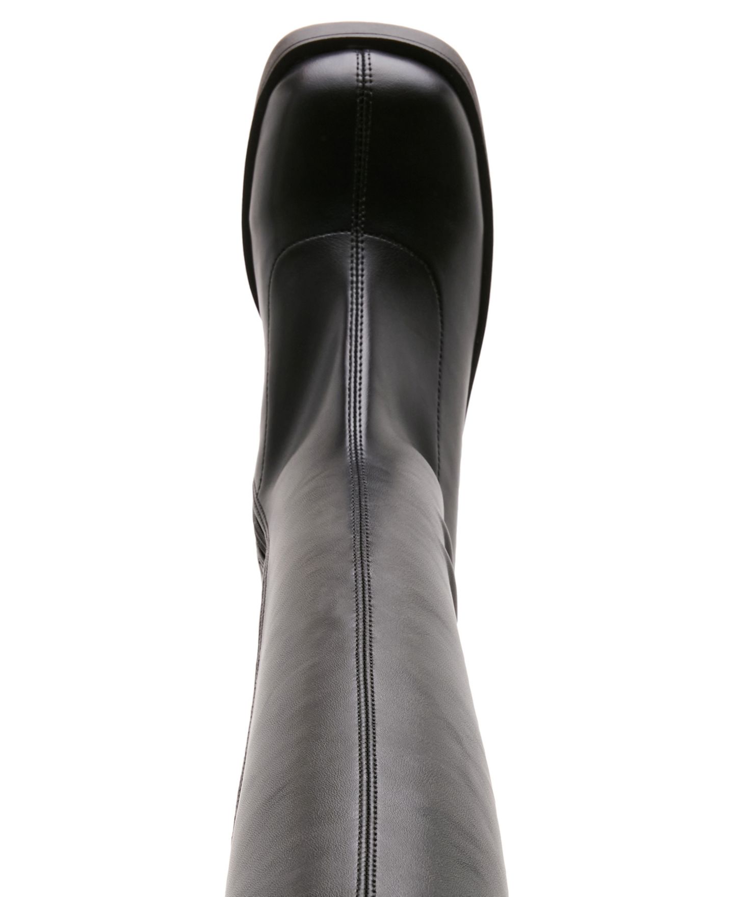 Женские ботинки Madden Girl Spy Stretch Knee High Block Heel, цвет: Чёрный — фото 4