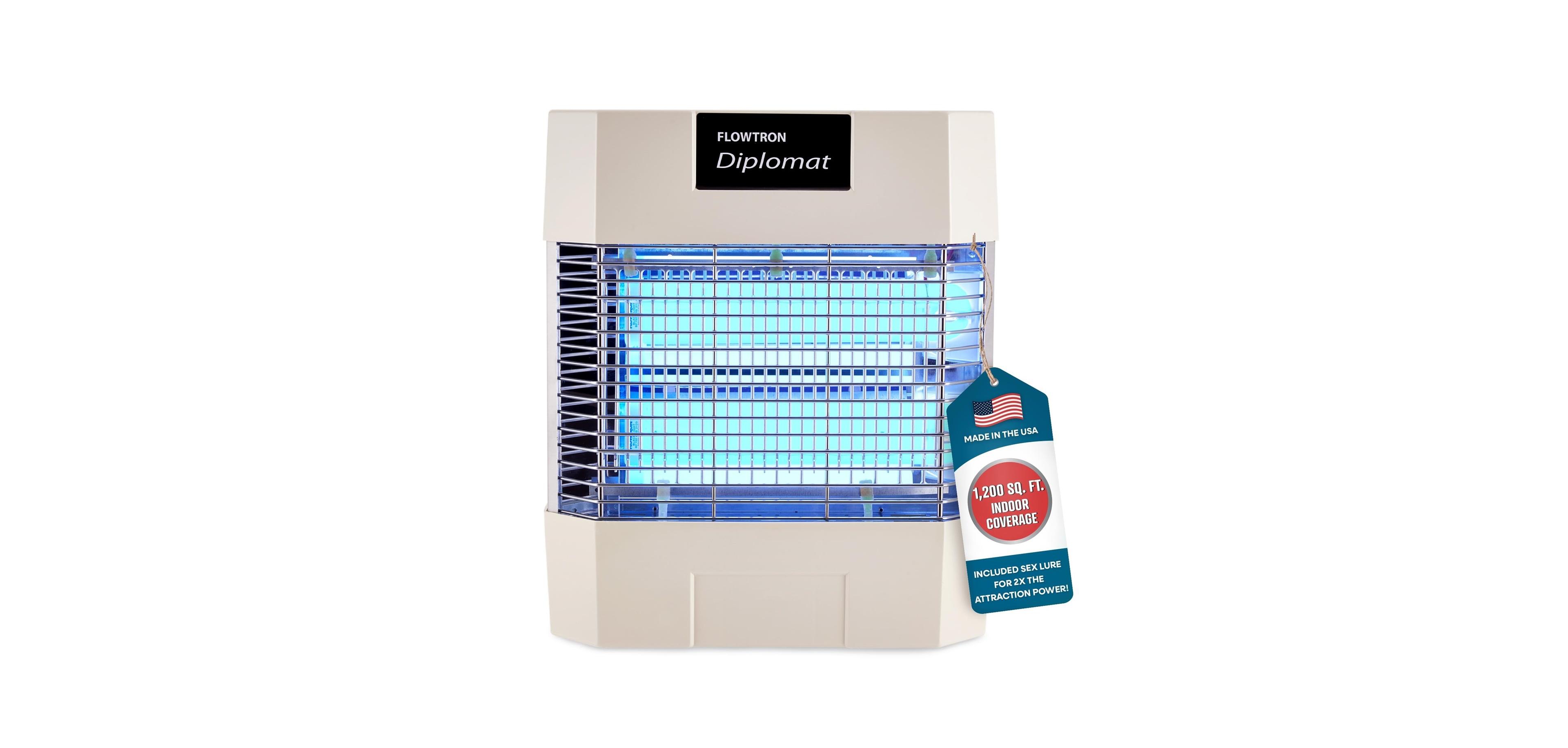 Flowtron Diplomat Indoor Bug Zapper, 1200 Sq Ft Electric Fly and Insect Killer W/80W Uv Light and More
