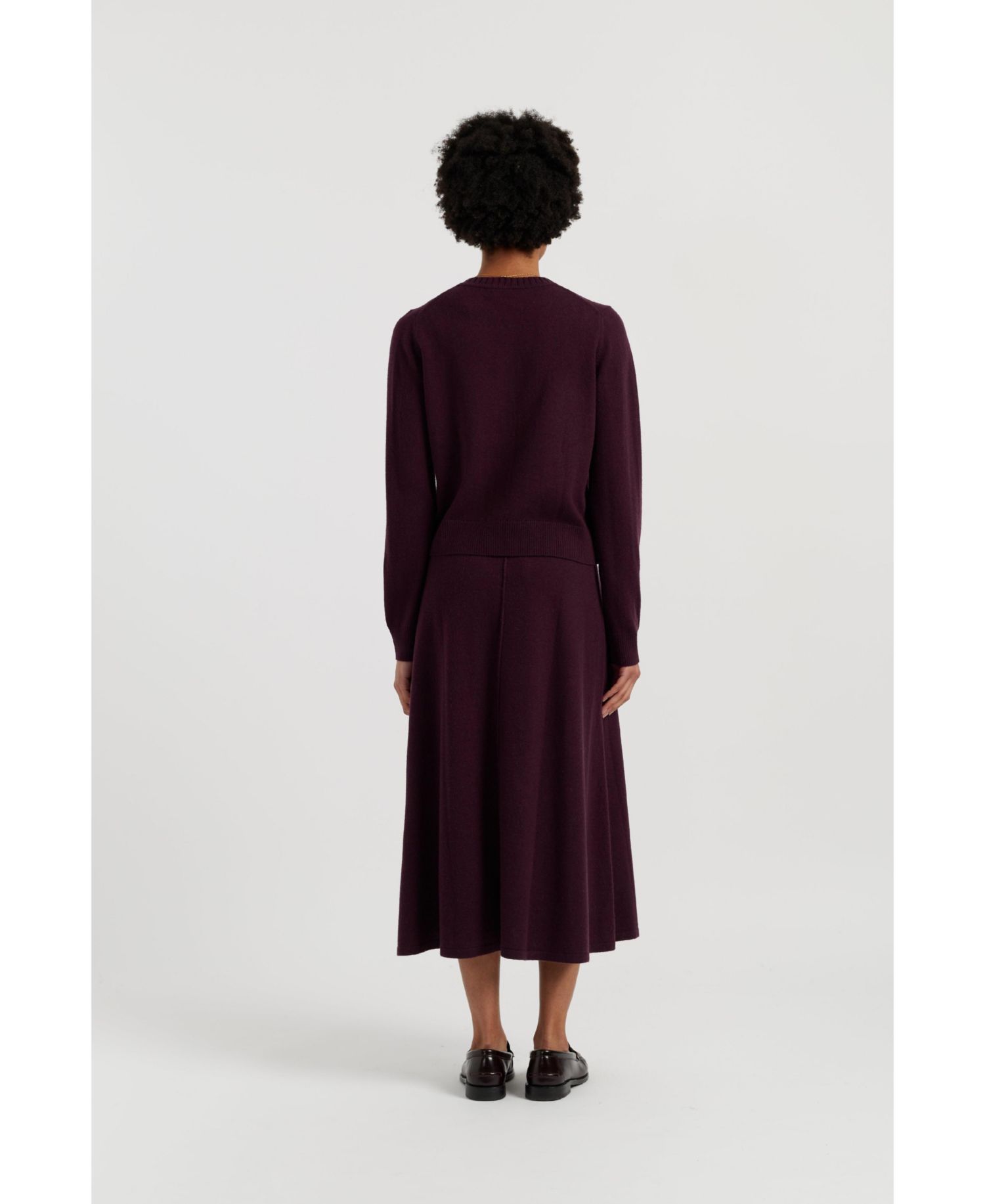 Women's Chinti and Parker Wool Cashmere Midi Skirt