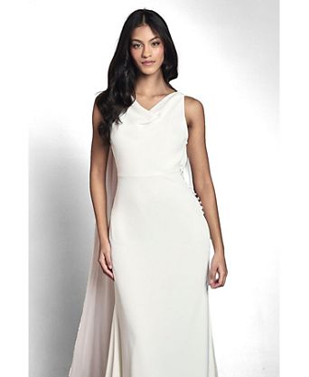 formal white dress The Other The fit Party Dresses Strapless Sleeveless Semi