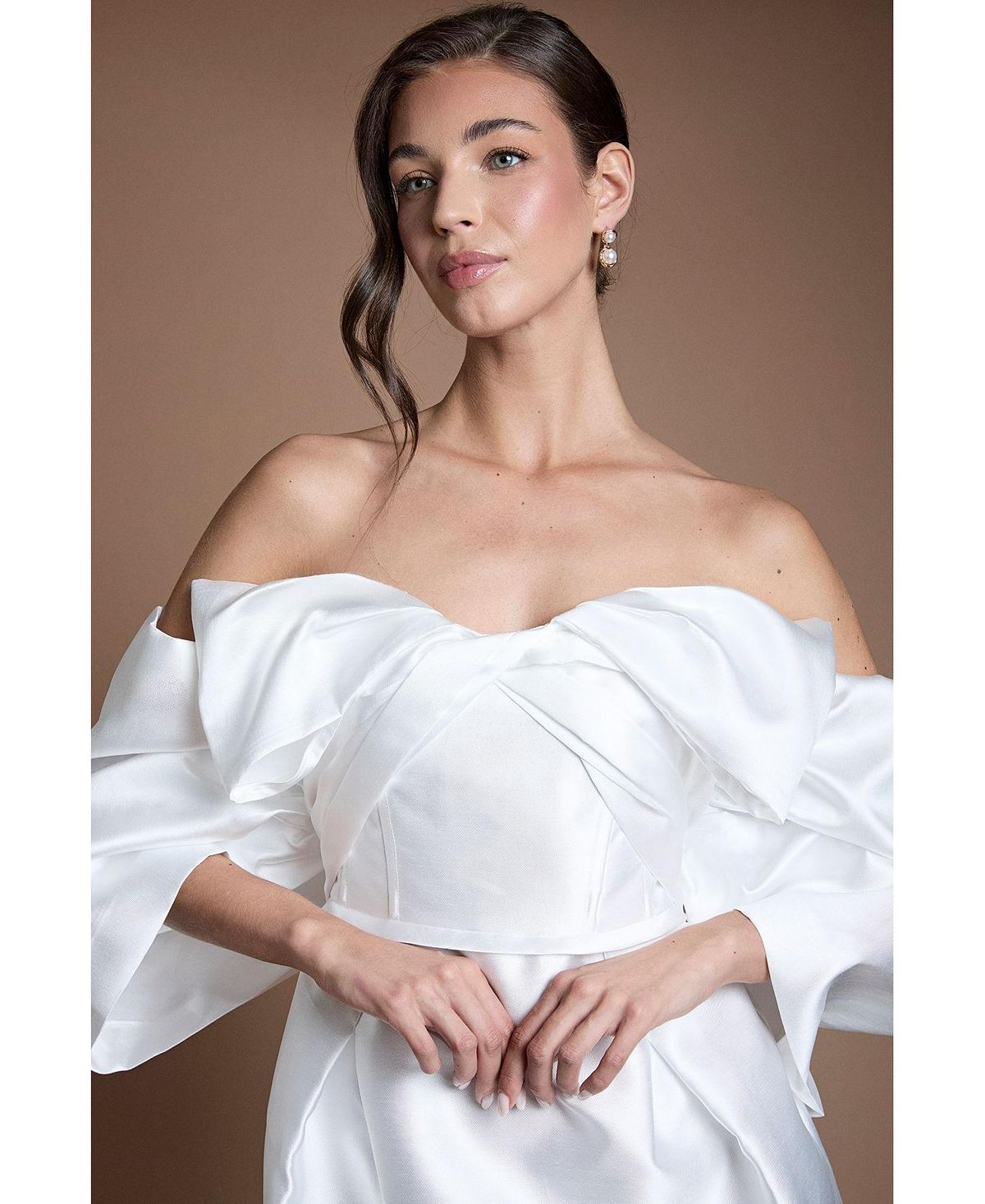 Coast Women's Corset Off-Shoulder Bridal Dress view 4 — MAYCSS fashion products