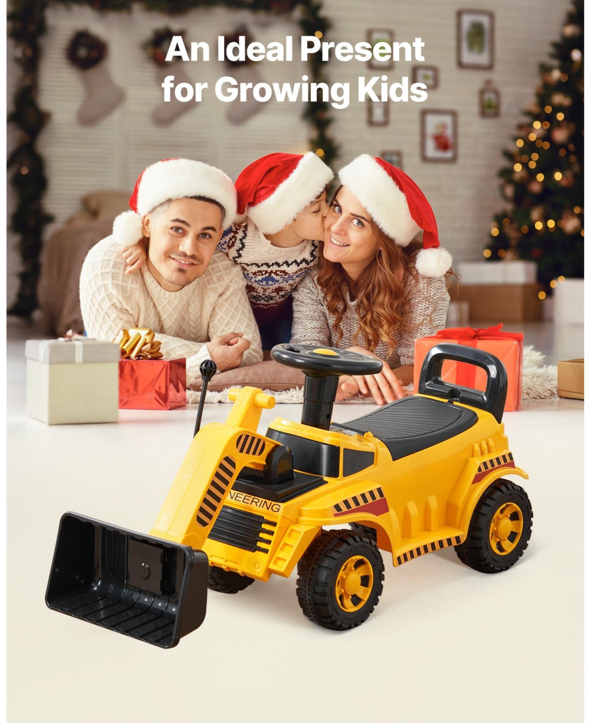 Mecale Ride On Excavator Car with Music for Toddlers 19 to 36 Months