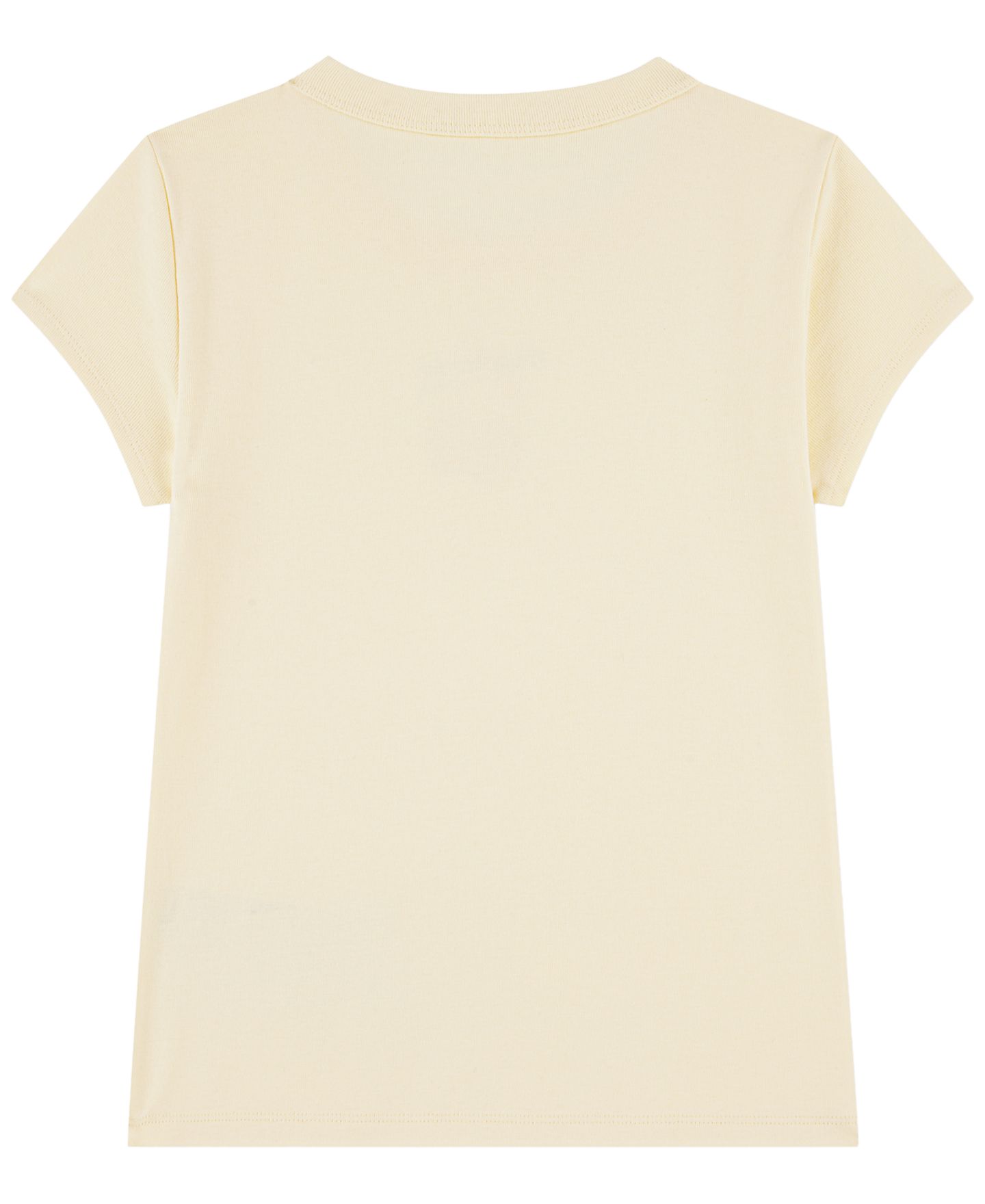 Футболка abercrombie kids Two Cherry Short-Sleeve T-Shirt для девочек, цвет: Светлый пастельный жёлтый — фото 2