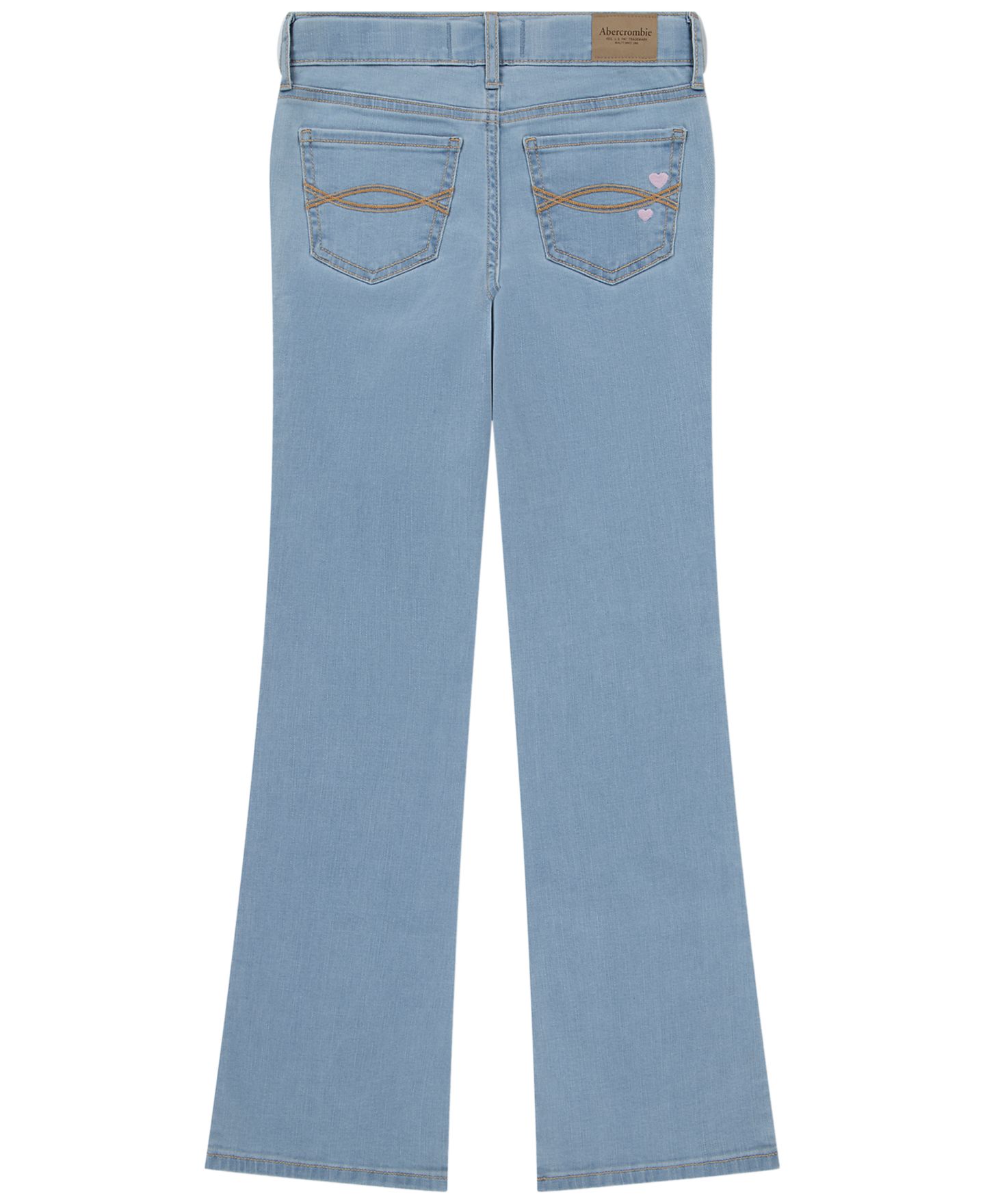 Джинсы abercrombie kids Low Rise Bootcut Jeans для девочек, цвет: Тёмный синий — фото 2