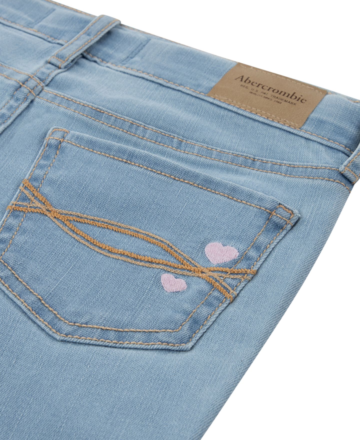 Джинсы abercrombie kids Low Rise Bootcut Jeans для девочек, цвет: Тёмный синий — фото 5