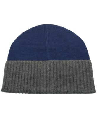 Men's Cashmere Folded Cuff Beanie Hat