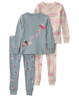Toddler Girls' 2T-5T Fairy Long-Sleeve Pajama, 4-Piece Set 