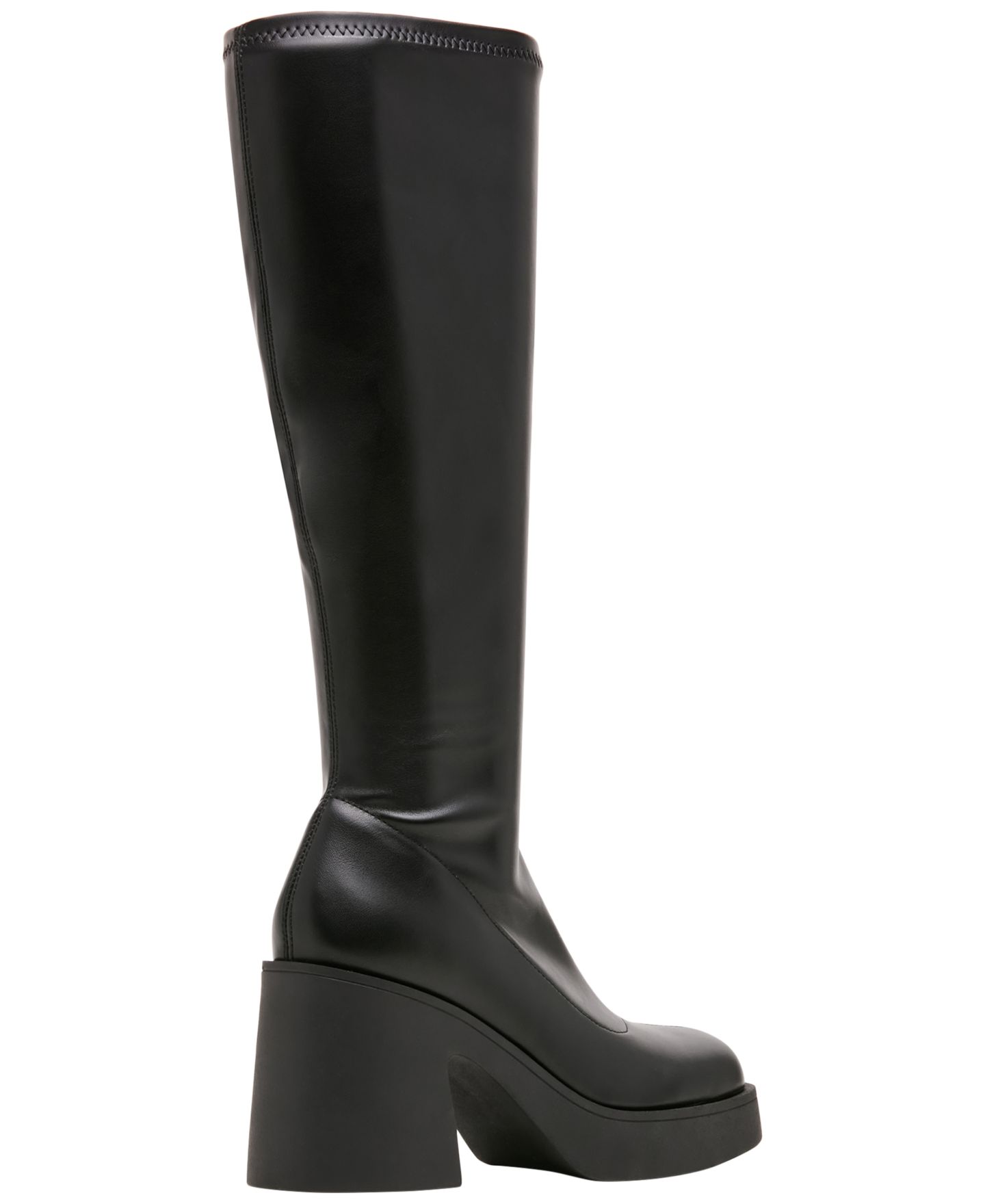 Женские ботинки Madden Girl Spy Stretch Knee High Block Heel, цвет: Чёрный — фото 7