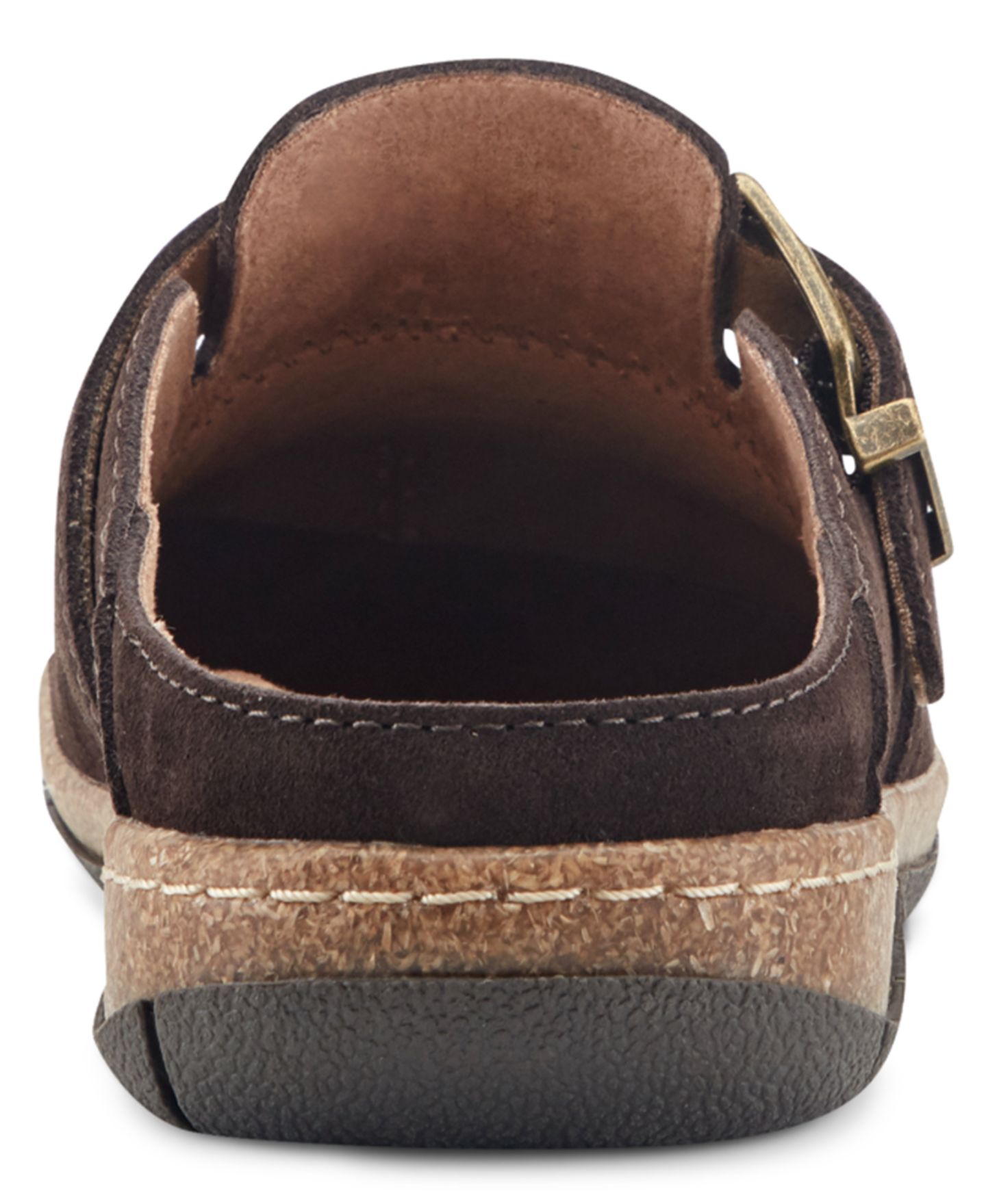 Женские сабо Earth Eileen Woven Suede Footbed, цвет: Тёмный коричневый замшевый — фото 3