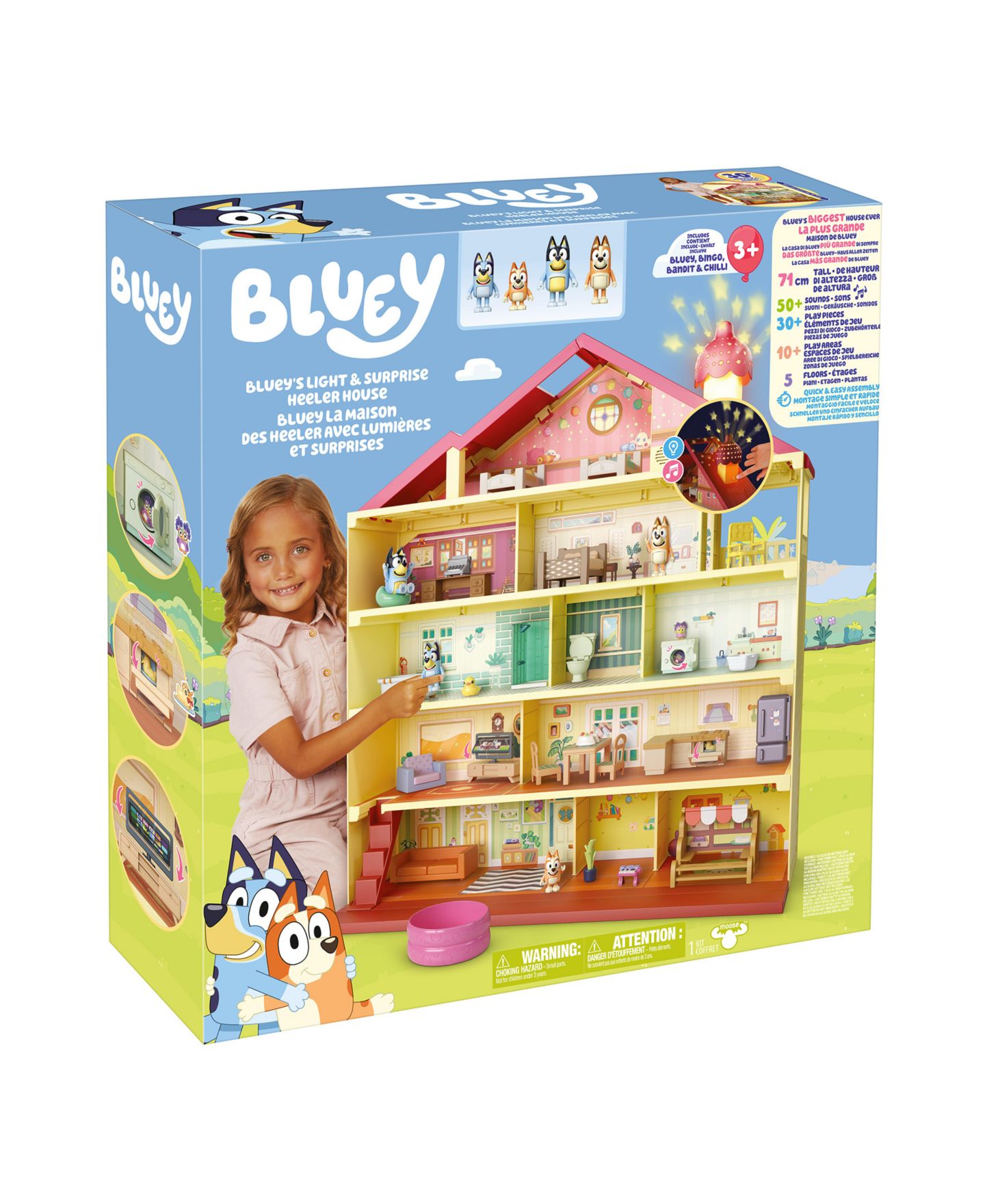 Детский игровой набор Bluey Lights and Sounds 36-Piece House Playset, Ages 3+ — фото 5