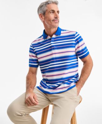 Men's Daniel Stripe Pique Polo Shirt, Macy's Exclusive