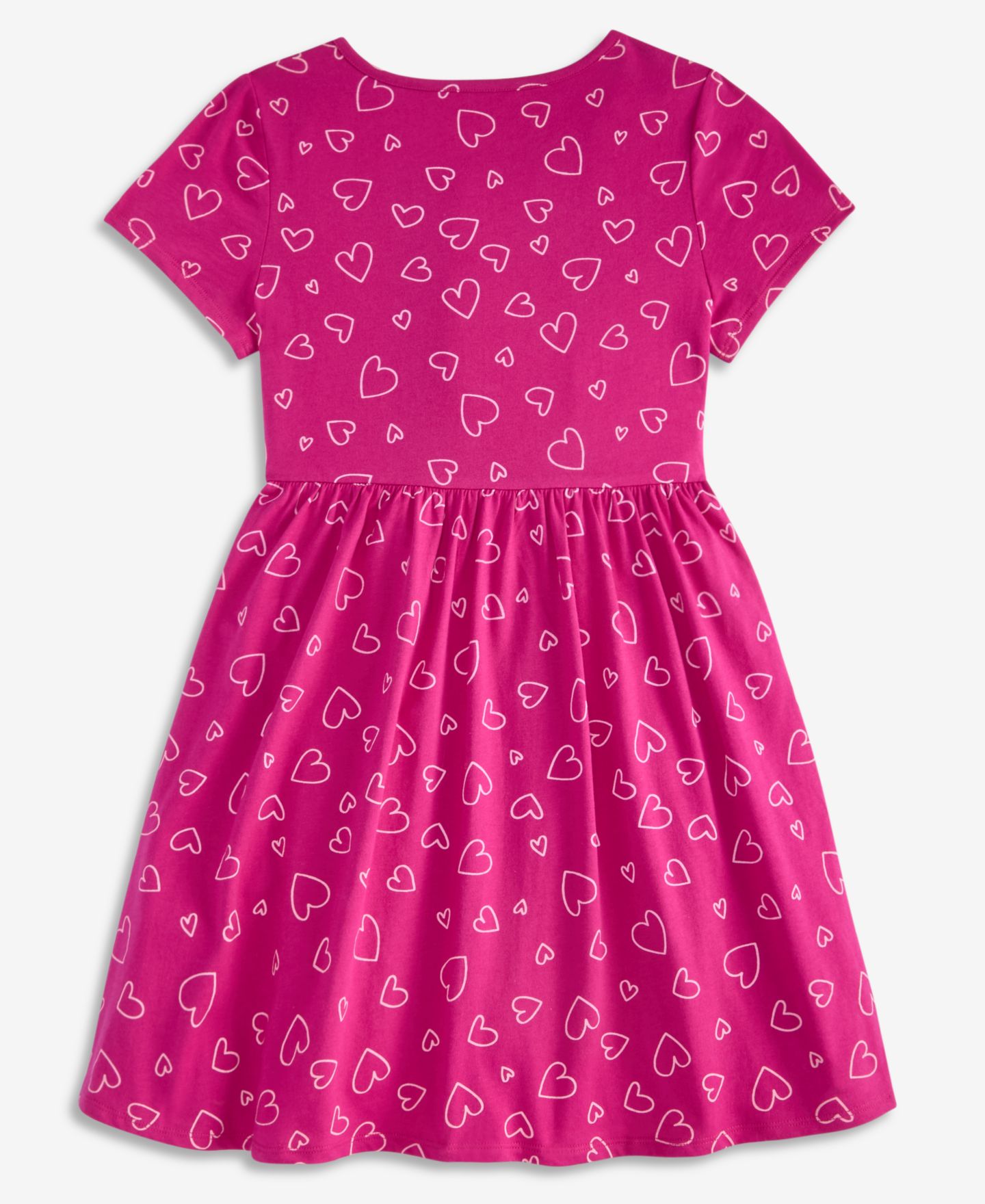Платье Epic Threads Heart Toss Printed Cotton Dress для девочек, цвет: Клюквенный — фото 2
