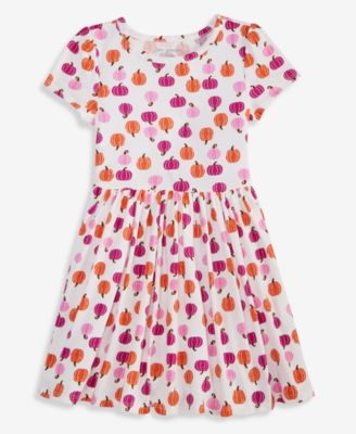 Toddler Girls' 12M-5T Pumpkin-Print Dress