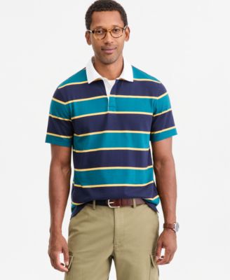 Men's Stripe Short-Sleeve Rugby Shirt