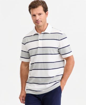 Men's Stripe Short-Sleeve Rugby Shirt