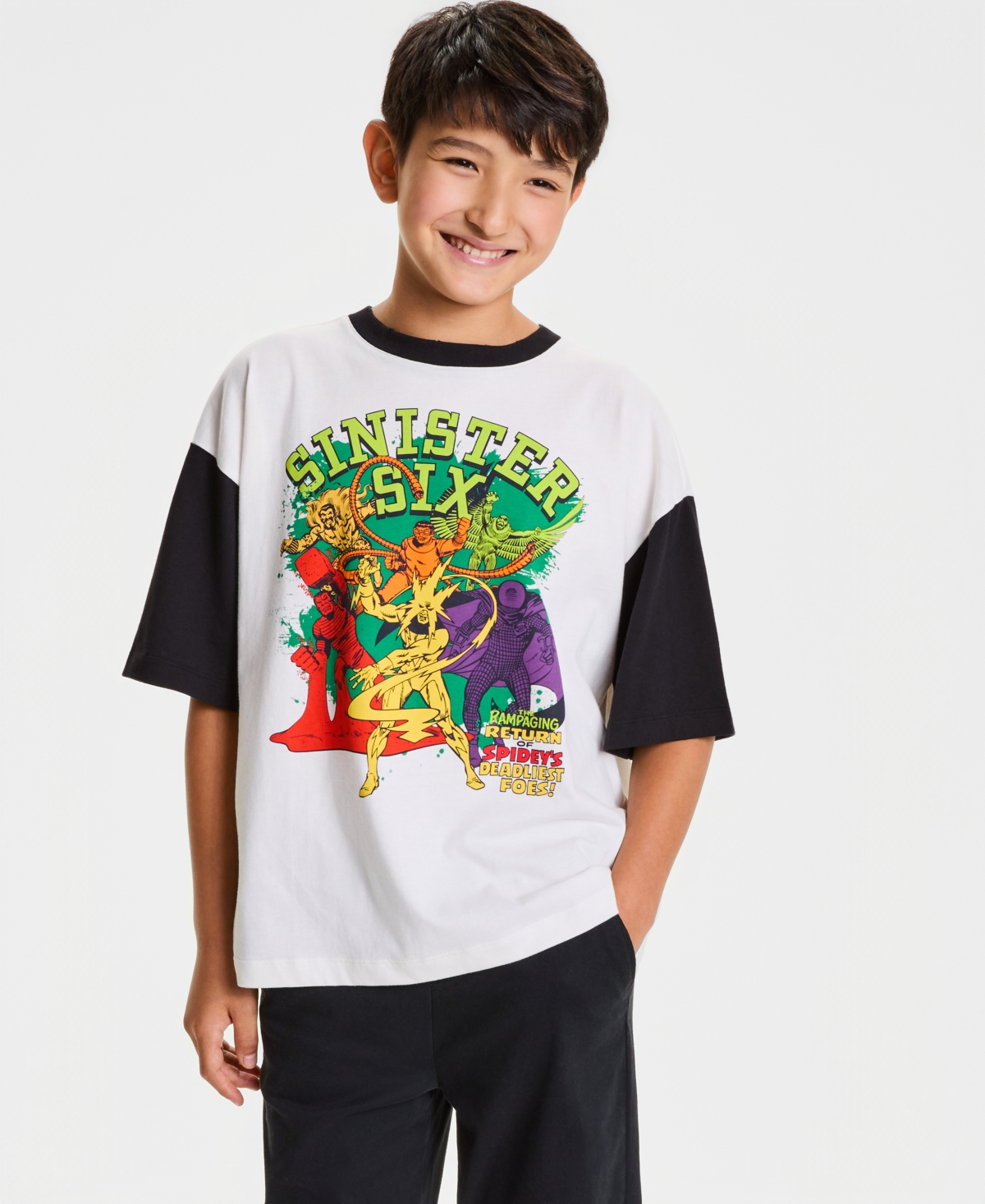 Marvel | Macy's Boys' Xs-xl Spider-Man Sinister Six Graphic T-Shirt, Exclusive