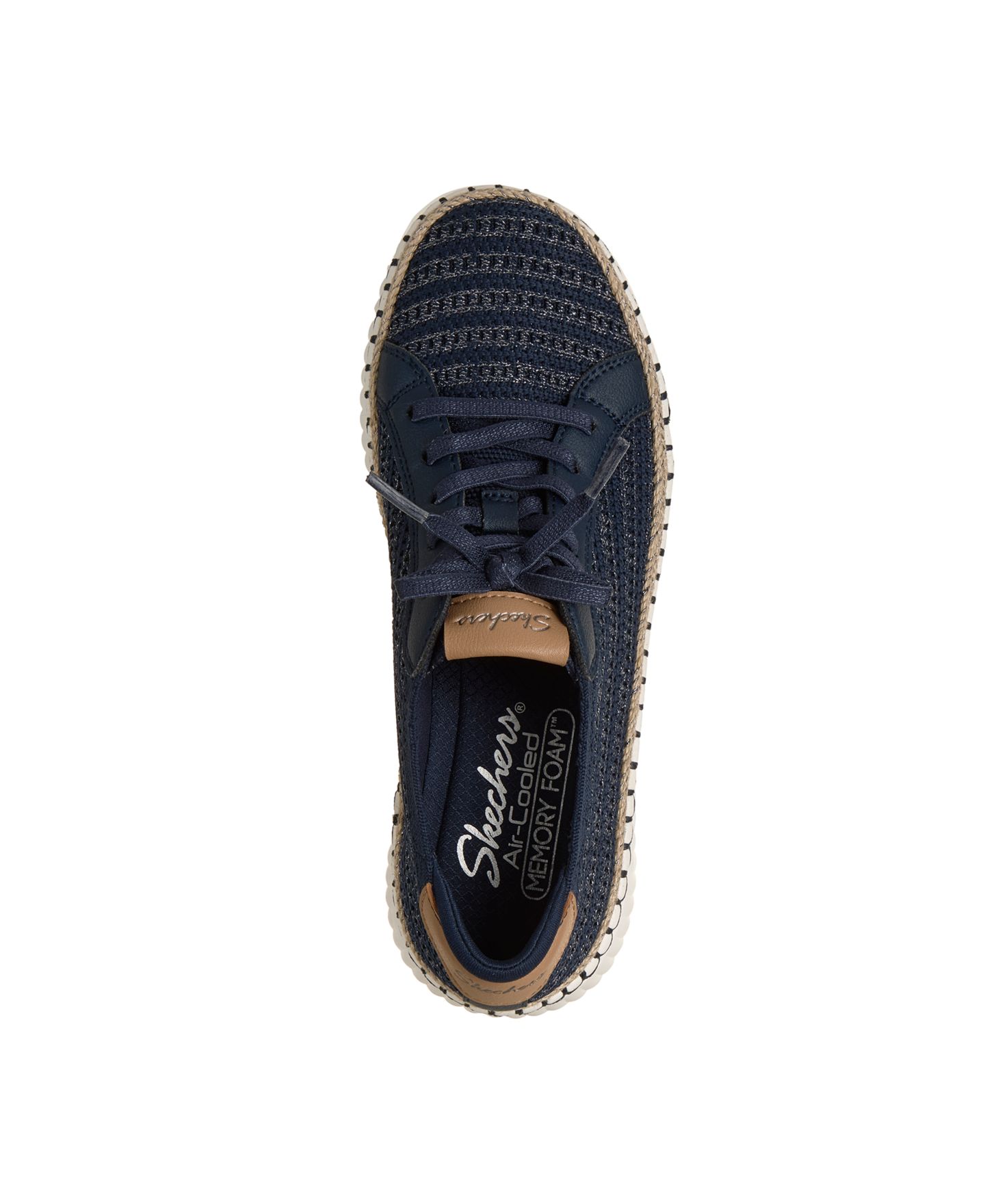 Женские кроссовки Skechers Wilshire Blvd - Passion Play Lifestyle, цвет: Тёмно-синий / Серебристый — фото 5