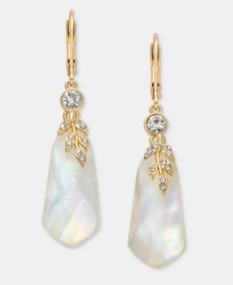 Pav&eacute; Stone Drop Earrings 