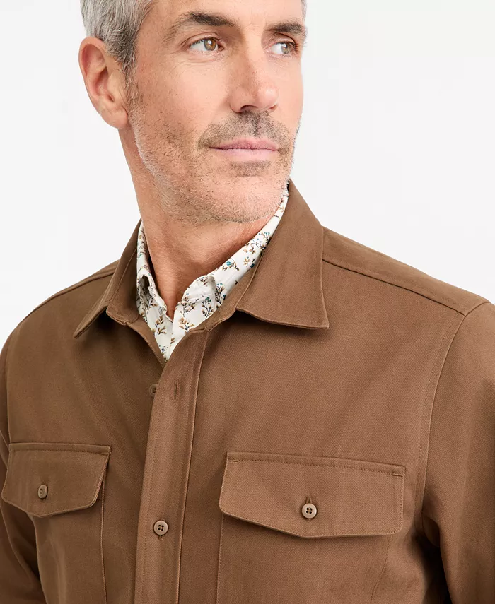 Men's Cotton Heavy Twill Overshirt - thumbnail 2
