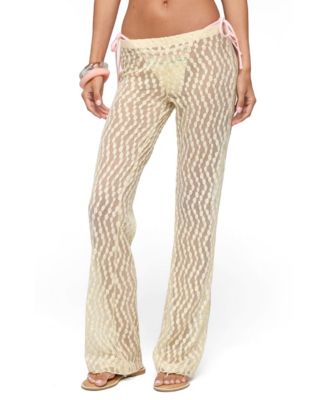 Women's Liliette Sheer Textured Pants