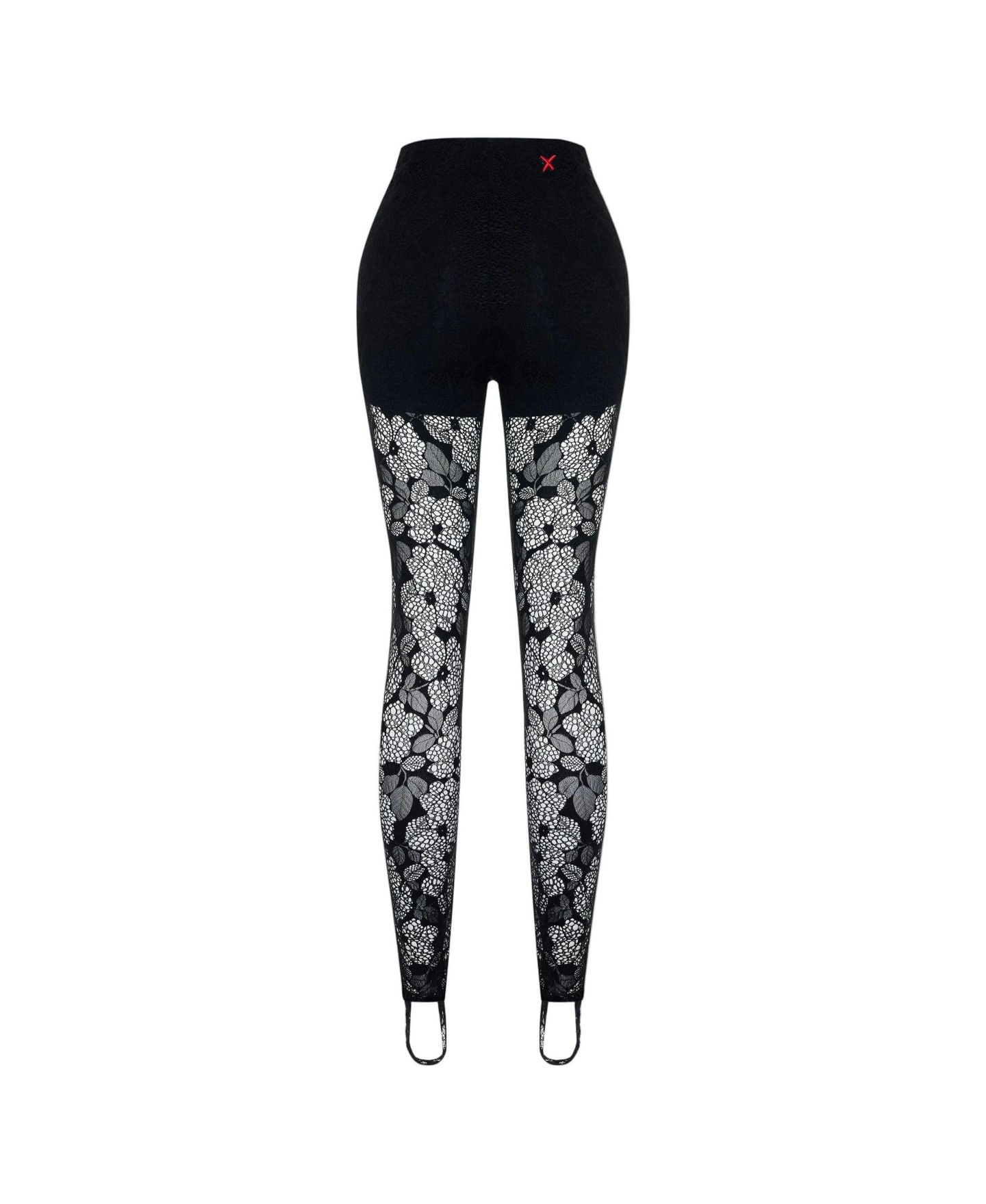 Женские леггинсы PCFG The Party Edit Lace Leggings with Built In Ribbed, цвет: Чёрный — фото 6