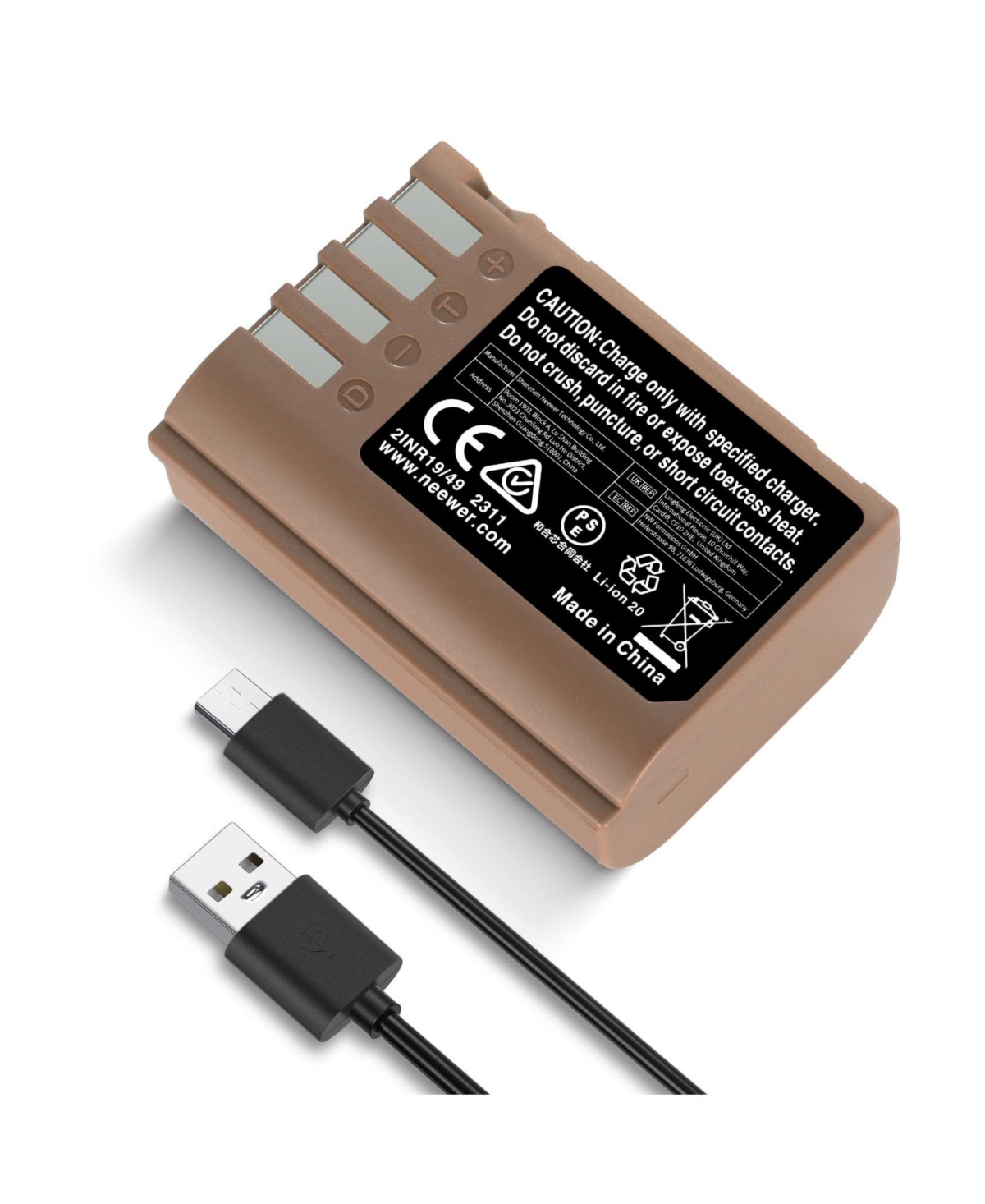 Neewer S5II Camera Battery and Charging Accessory with 2400mAh for Panasonic Lumix S5IIX S5II S5 GH6 Dc-G9 II