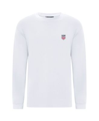 Men's White USMNT Luxe Signature Long Sleeve T-Shirt