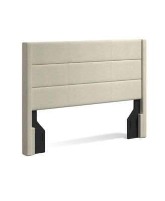 Upholstered Headboard Queen Stone