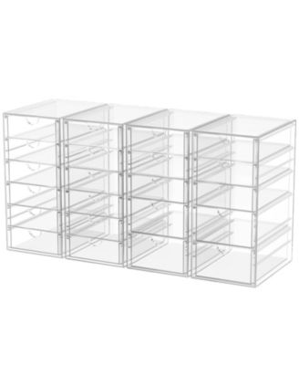 Desk Organizer with 22 Drawers Plastic Storage Box