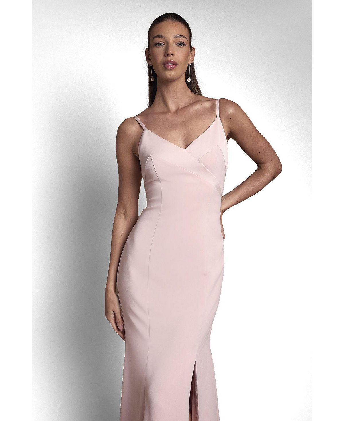 Coast Women's Strappy V-Neck Satin Maxi Dress view 2 — MAYCSS fashion products