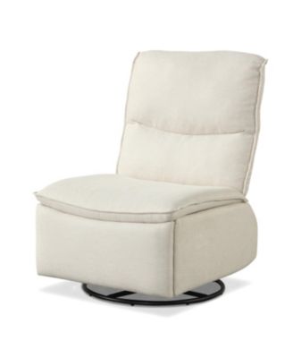 360degree(s) Rotating Rocking Chair with Cushioned Backrest for Home Lounge